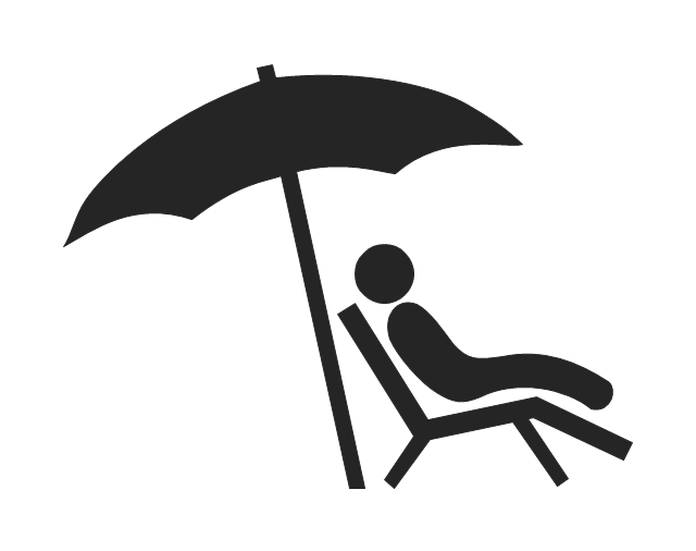 pict--man-lying-under-parasol-people-pictograms-vector-stencils-library